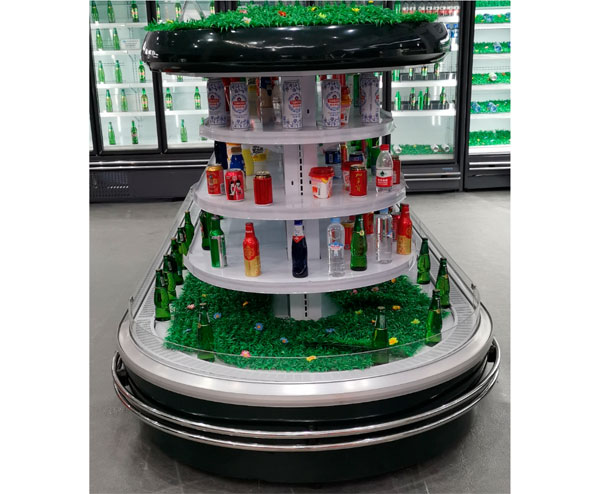 圓形環(huán)島風(fēng)幕柜